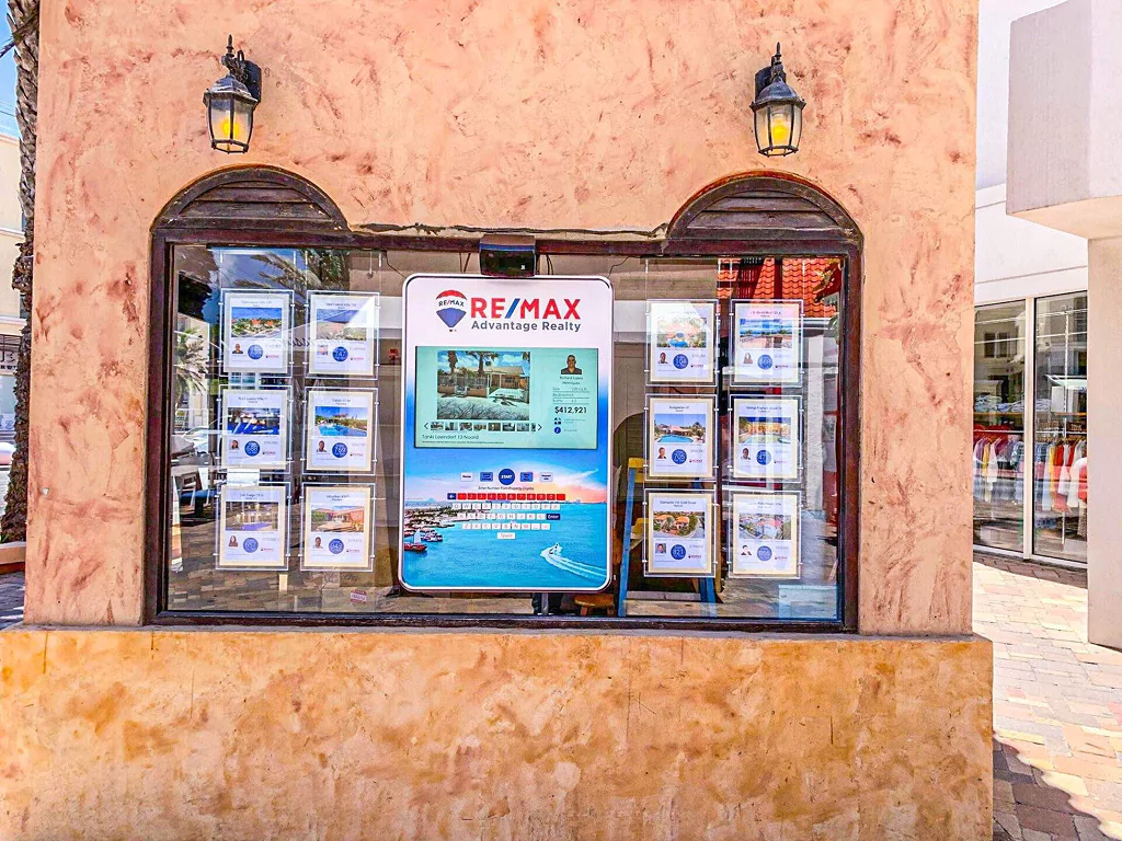 Kiosk-type of retail displays for real estate agencies